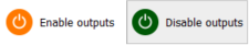 Enable/disable outputs buttons