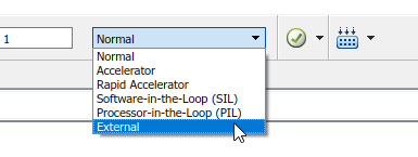 Change simulation to External