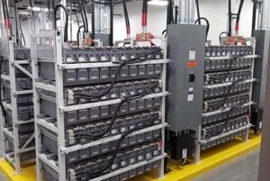 Battery room of UPS voltage source inverters