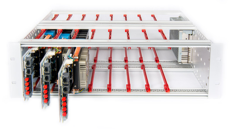 Experimental setup with three PEN8018 power modules.