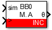 Screenshot of the incremental encoder block for Simulink