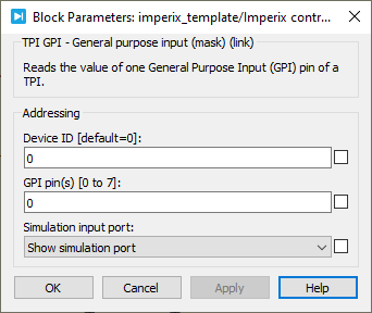 Mask GPI helper block in PLECS