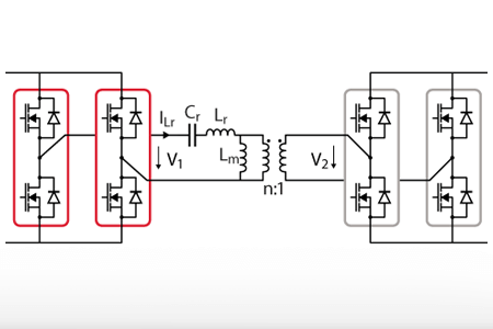 LLC converter operation with resistive load