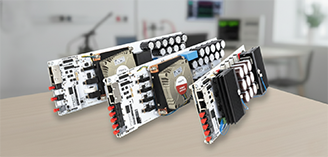 imperix power modules on a desk