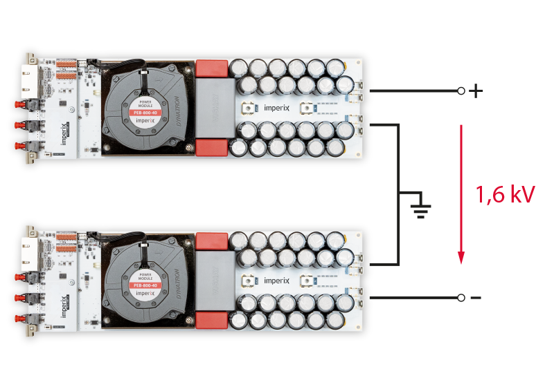 Stacked SiC MOSFET modules